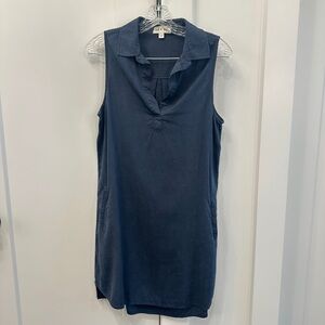 Cloth and Stone Sleeveless Navy Collared Dress (Size Small)